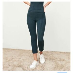 MM Lafleur Finley Jardigan ribbed knit stretch pants,‎ gray , Size S